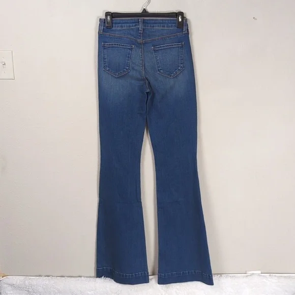 L'AGENCE Mid Rise Flare Jeans Womens 25 Blue Flare Jeans